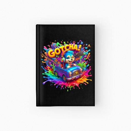 Stellar Cadence: Symphony of Neon Hues - GoTCha! Hardcover Journal