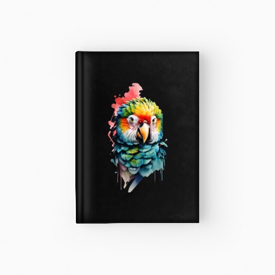 Macaw, Budgie Cockatoo, Parrot Flock Hardcover Journal