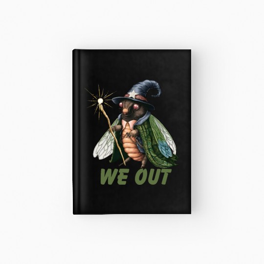 Funny Cicada We Out Cute Cicada Brood Emergence Hardcover Journal