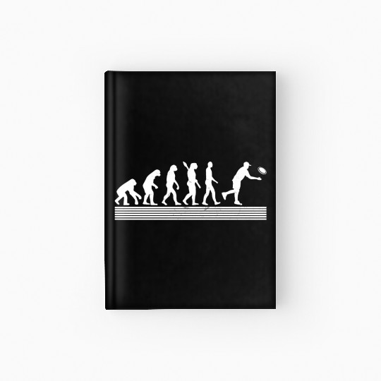 Disc Golf Disc Golfer Evolution disc golf player Hardcover Journal