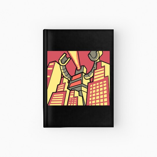 Robot Attack Robotics Engineer Hardcover Journal