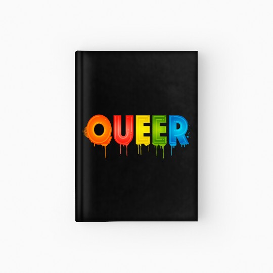 Queer Typo for Pride Month Equal Rights LGBTQ Hardcover Journal