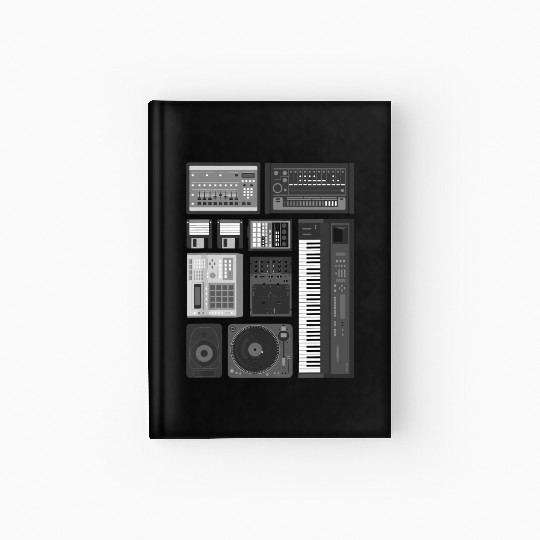 Old School Hip Hop Rap Music Beat Maker Hardcover Journal