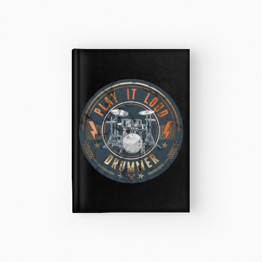 Play it Loud Drummer Hardcover Journal