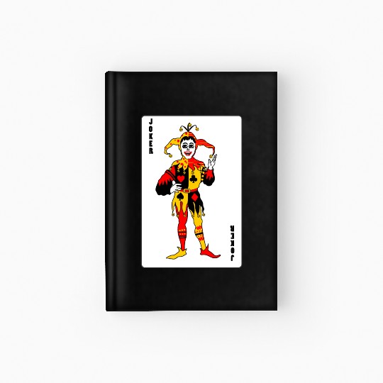 Playing card Joker Hardcover Journal