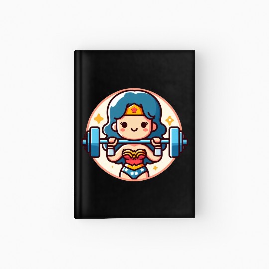 gym girl exercise Hardcover Journal