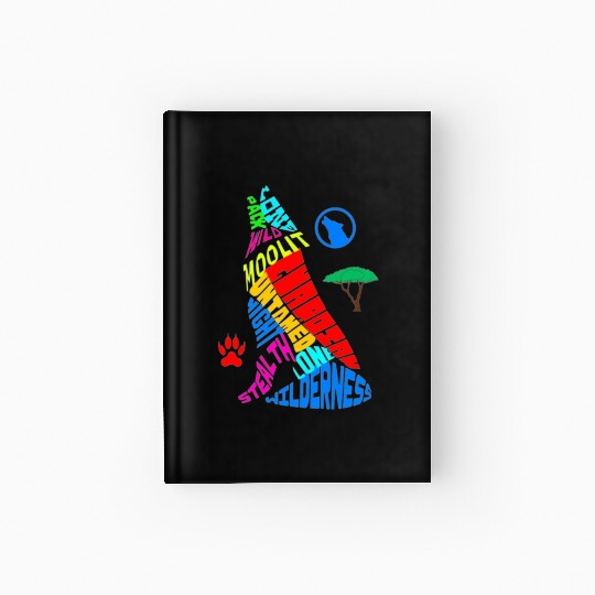 Majestic Wolf Howling in its Vibrant Habitat Hardcover Journal