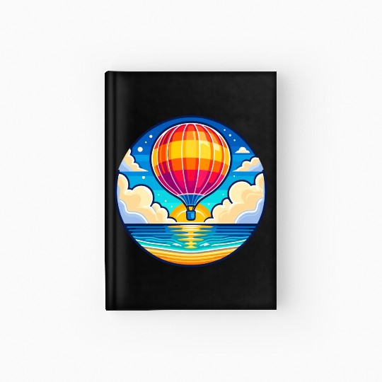 Skyward Journey: Soaring Hot Air Balloon Hardcover Journal