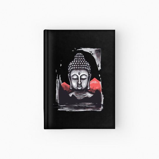 Japan Red Sun: Chilling Buddha Hardcover Journal