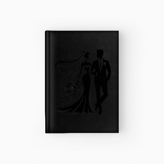 Bride Groom Hardcover Journal
