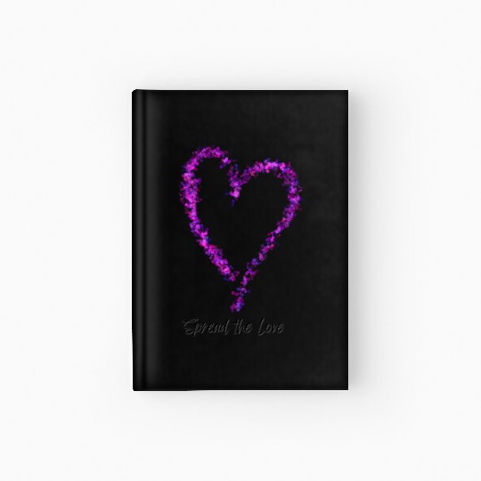 Spread the Love Glitter Heart Hardcover Journal