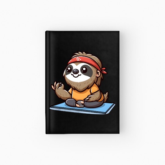 sloth and yoga, yoga and sloth Hardcover Journal