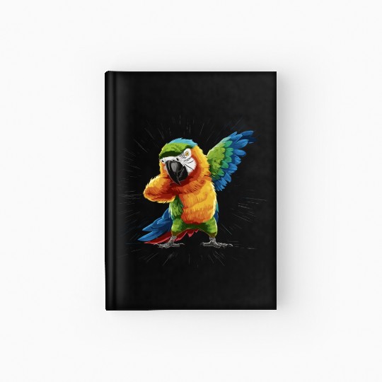 Macaw Parrot for a Bird Lover Animal Lover Hardcover Journal