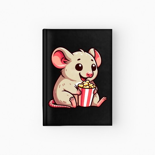 Mouse Rat Cinema Night Popcorn Movie Hardcover Journal