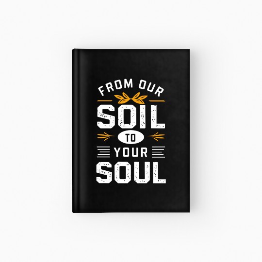 Farmers Market Farmer Agriculture Farming Food Hardcover Journal