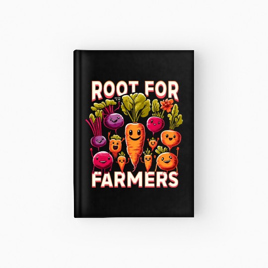 Farmers Market Farmer Agriculture Farming Food Hardcover Journal