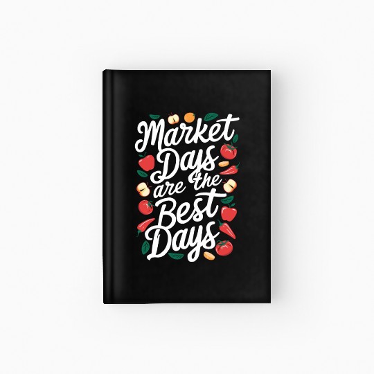 Farmers Market Farmer Agriculture Farming Food Hardcover Journal