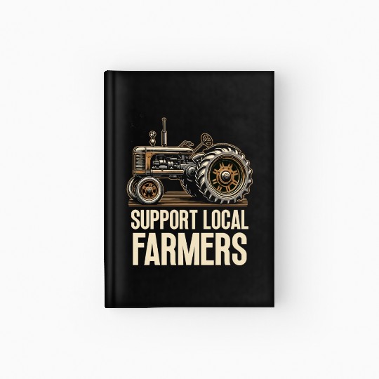 Farmers Market Farmer Agriculture Farming Food Hardcover Journal