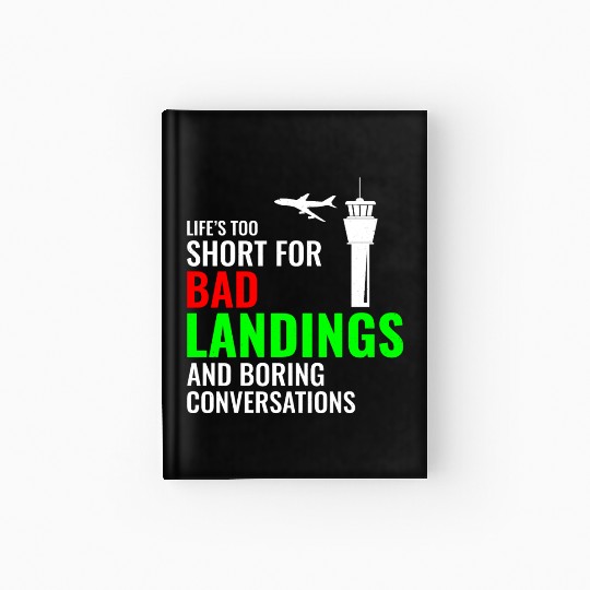 Air Traffic Controller ATC Aviation Humor Airplane Hardcover Journal