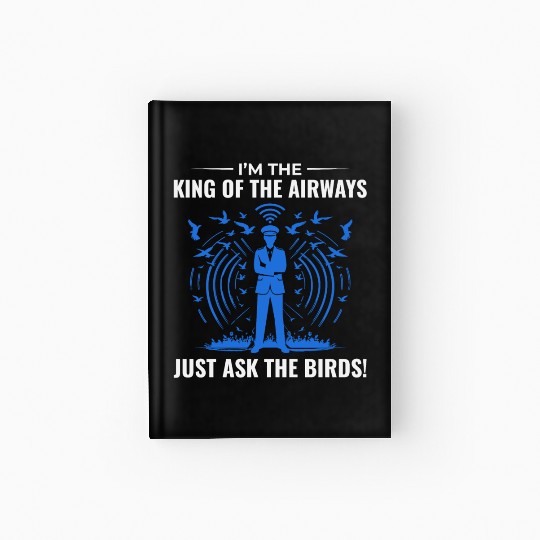 Air Traffic Controller ATC Aviation Humor Airplane Hardcover Journal