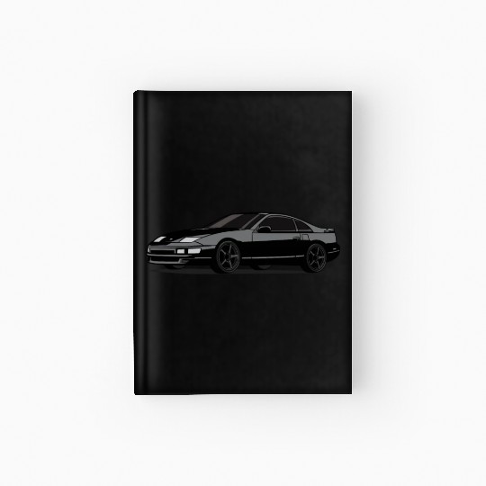 Fairlady Z 300zx Z32 Black Graphic Hardcover Journal