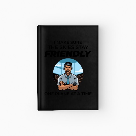 Air Traffic Controller ATC Aviation Humor Airplane Hardcover Journal