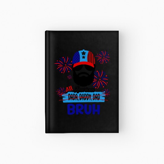 Mens Novelty fun U.S. for All American Dada Daddy Hardcover Journal