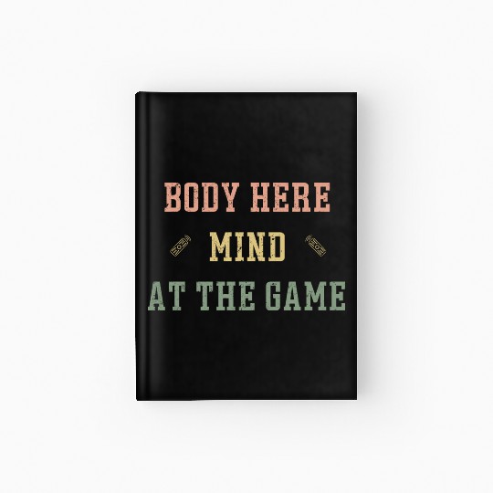 Fathers Day Gift Boyfriend Husband Sports Game Hardcover Journal