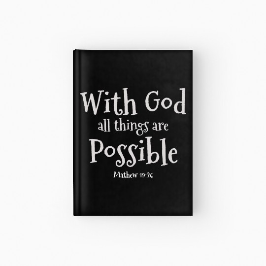 Faith Over Fear Inspirational Christian Design Hardcover Journal