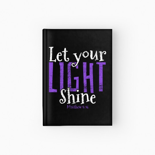 Faith Over Fear Inspirational Christian Design Hardcover Journal