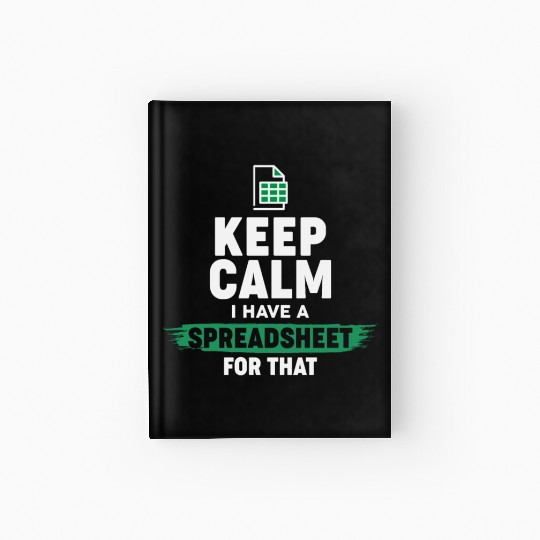 Accountant Funny Excel Spreadsheets Keep Calm Hardcover Journal