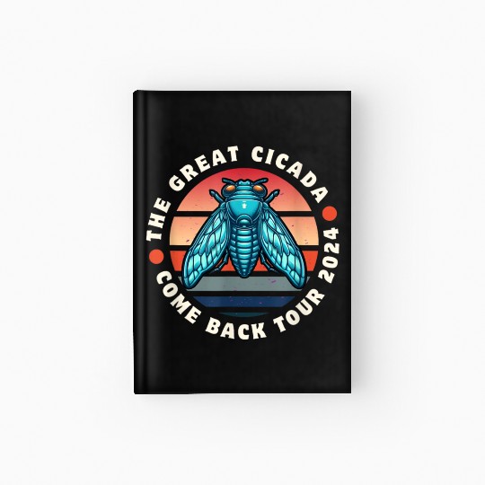 Cicada-Comeback-Insect-Magicicada- Hardcover Journal