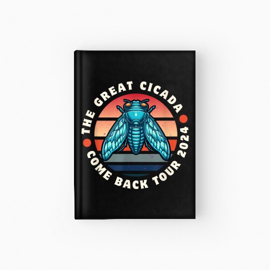 Cicada-Comeback-Insect-Magicicada- Hardcover Journal