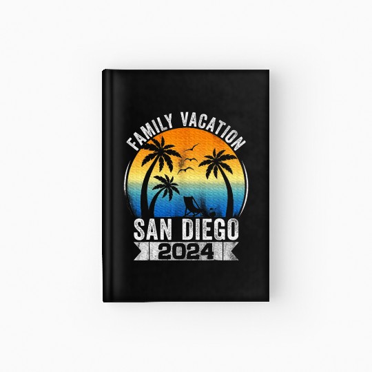 Family Vacation 2024 San Diego Summer Matching Hardcover Journal