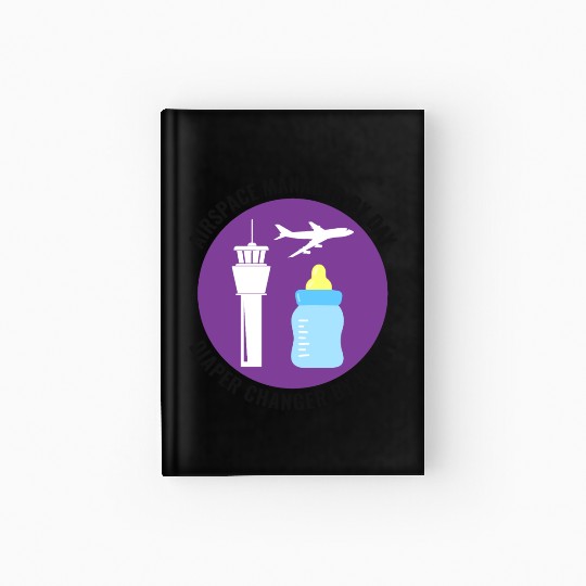 Air Traffic Controller ATC Dad Aviation Humor Hardcover Journal