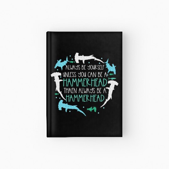 Hammerhead Underwater Ocean Hammerhead Shark Lover Hardcover Journal