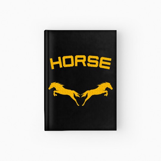 Horses Double Horse Riding Horsepower Lover T Hardcover Journal