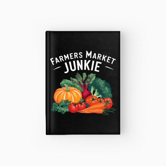 Farmers Market Farmer Agriculture Farming Food Hardcover Journal