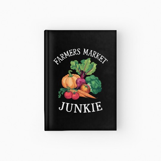 Farmers Market Farmer Agriculture Farming Food Hardcover Journal