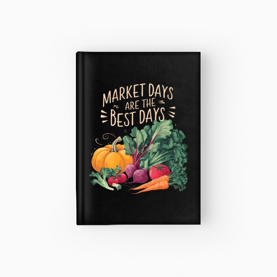 Farmers Market Farmer Agriculture Farming Food Hardcover Journal