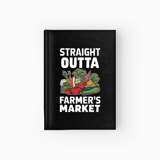 Farmers Market Farmer Agriculture Farming Food Hardcover Journal