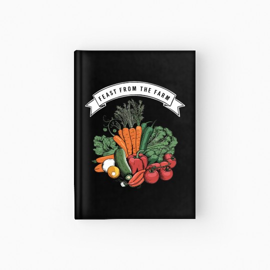 Farmers Market Farmer Agriculture Farming Food Hardcover Journal