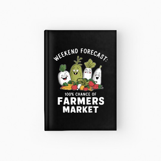 Farmers Market Farmer Agriculture Farming Food Hardcover Journal