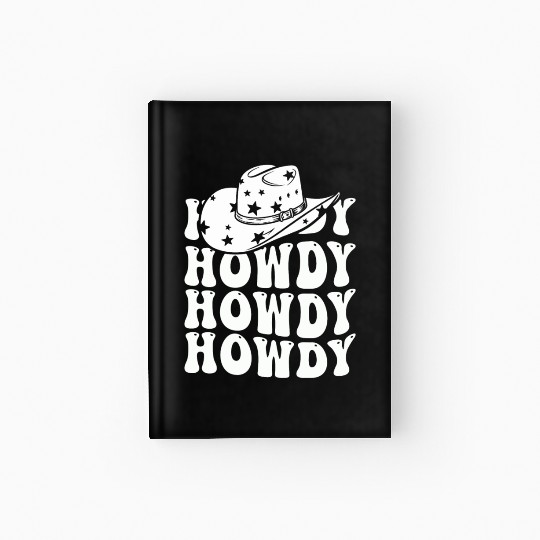 Western Country Texas Cowboy Hat Hardcover Journal