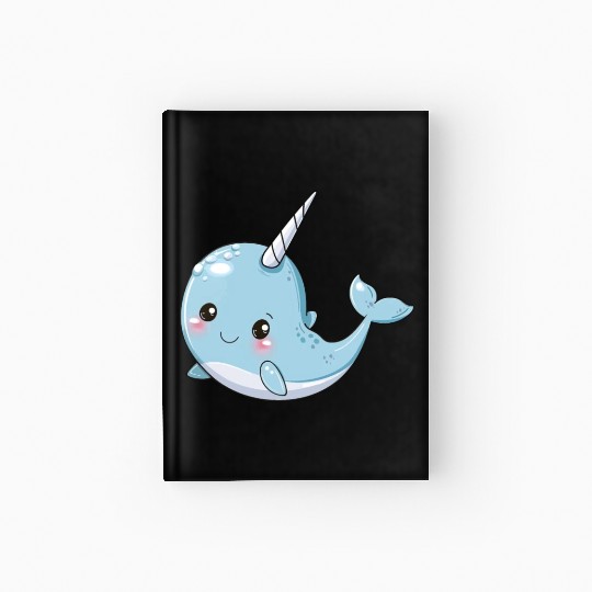 Adorable Narwhal Fantasy Encounter Hardcover Journal