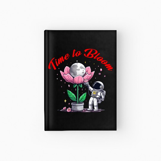 Flowers are blooming on the earth Hardcover Journal
