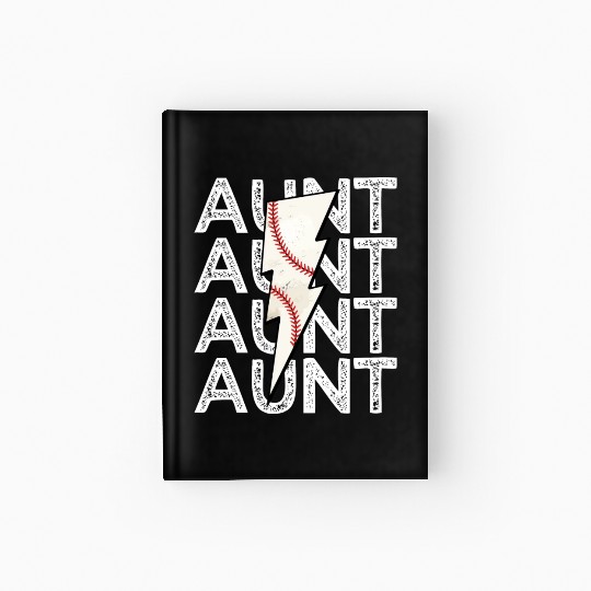 Baseball Aunt Lightning Hardcover Journal