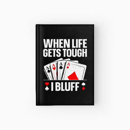 Poker Design Card Player Gambling Casino Hardcover Journal