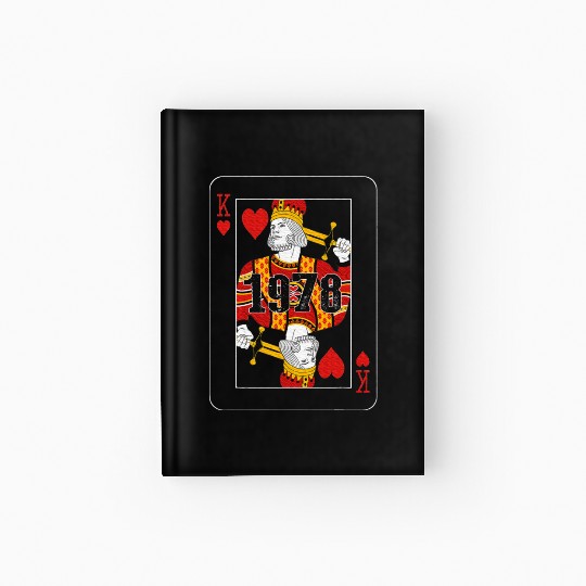 King Cards Poker 1978 Year Old Limited Birthday Hardcover Journal