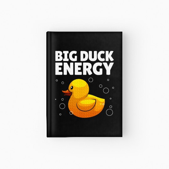 Unique Rubber Duck Art Rubber Ducky Duck Lover Hardcover Journal